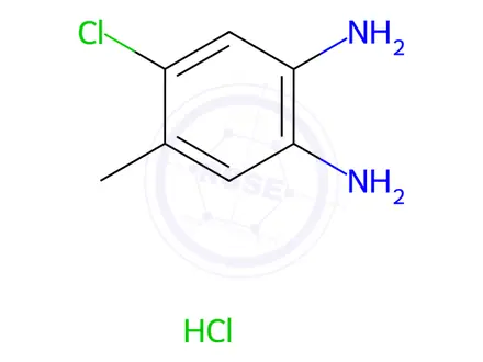 Chemical structure of 4-Chloro-5-methylbenzene-1,2-diamine hydrochloride