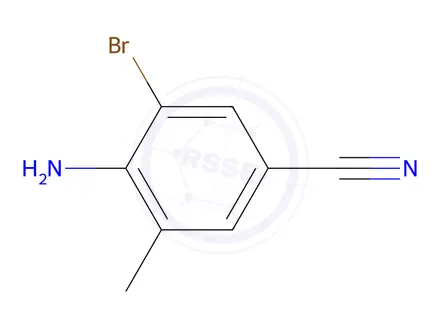 Chemical structure of 4-Amino-3-bromo-5-methylbenzonitrile
