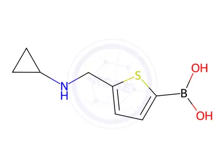 Chemical structure of (5-((Cyclopropylamino)methyl)thiophen-2-yl)boronic acid