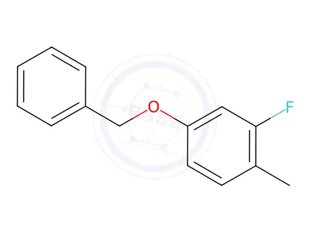 Chemical structure of 2-Fluoro-1-methyl-4-phenylmethoxybenzene