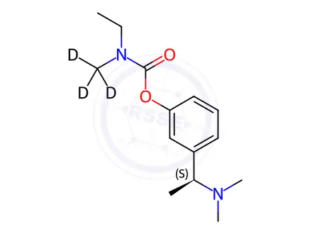 Chemical structure of Rivastigmine-d3