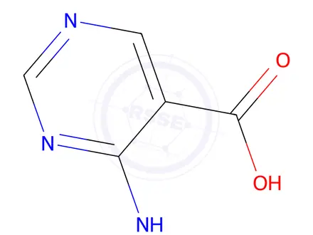 Chemical structure of 4-(methylamino)pyrimidine-5-carboxylic acid