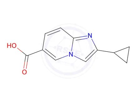 Chemical structure of 2-Cyclopropylimidazo[1,2-a]pyridine-6-carboxylic acid