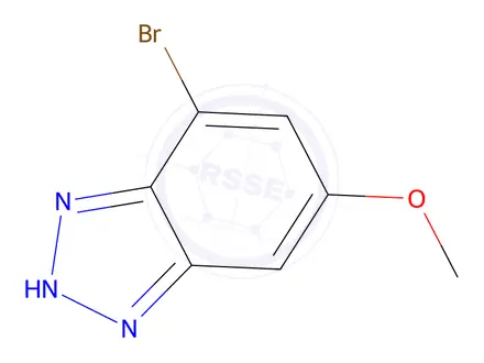 Chemical structure of 7-Bromo-5-methoxy-1H-benzo[d][1,2,3]triazole