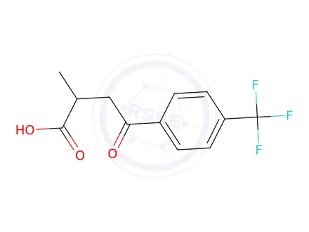 Chemical structure of 2-Methyl-4-oxo-4-(4-(trifluoromethyl)phenyl)butanoic acid