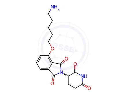 Chemical structure of Thalidomide-O-C5-amine