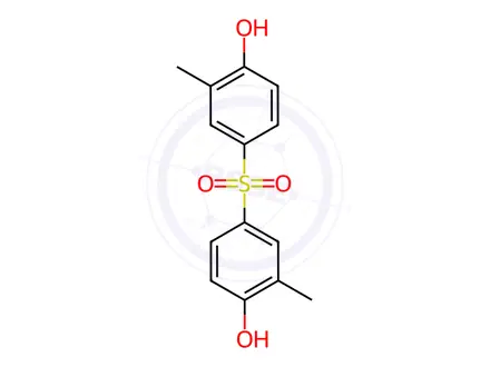 Chemical structure of 4-(4-Hydroxy-3-methylbenzenesulfonyl)-2-methylphenol