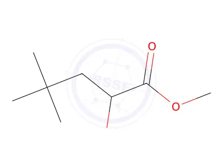 Chemical structure of methyl 2-hydroxy-4,4-dimethylpentanoate