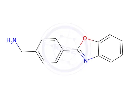 Chemical structure of 1-[4-(1,3-benzoxazol-2-yl)phenyl]methanamine