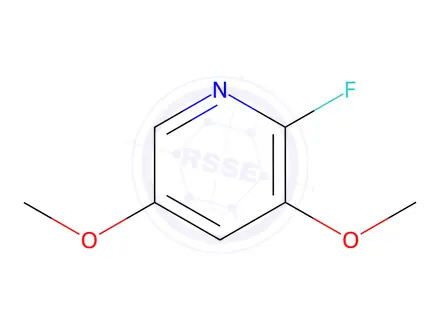 Chemical structure of 2-fluoro-3,5-dimethoxypyridine