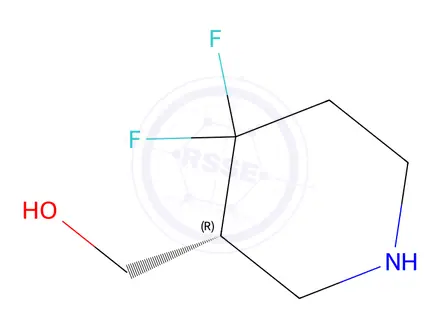 Chemical structure of (R)-(4,4-Difluoropiperidin-3-yl)methanol