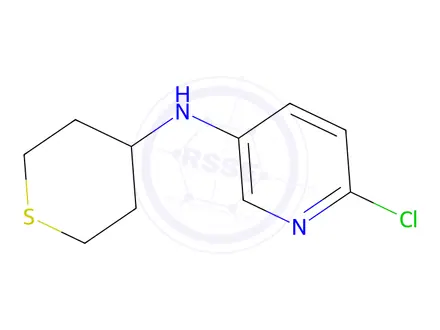 Chemical structure of 6-Chloro-N-(tetrahydro-2H-thiopyran-4-yl)pyridin-3-amine
