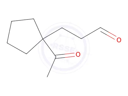 Chemical structure of Cyclopentanepropanal, 1-acetyl-(9CI)