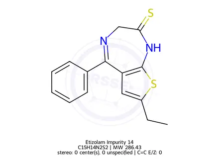Chemical structure of Etizolam Impurity 45