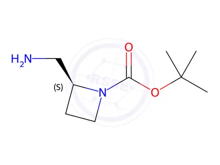 Chemical structure of (S)-2-Aminomethyl-1-boc-azetidine