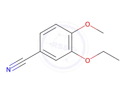 Chemical structure of 3-Ethoxy-4-methoxy benzonitrile