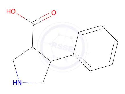 Chemical structure of 4-Phenylpyrrolidine-3-carboxylic Acid