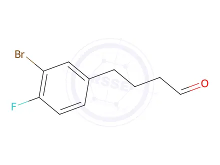 Chemical structure of 4-(3-Bromo-4-fluorophenyl)butanal