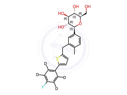 Chemical structure of Canagliflozin D4
