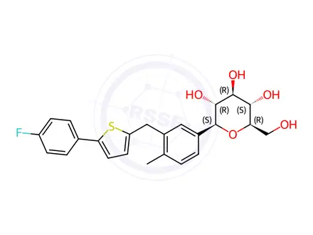 Chemical structure of Canagliflozin