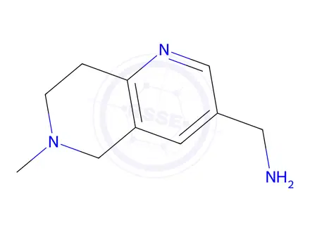 Chemical structure of (6-Methyl-5,6,7,8-tetrahydro-1,6-naphthyridin-3-yl)methanamine