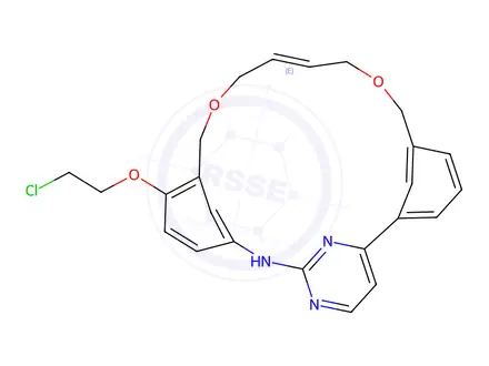 Chemical structure of (16E)-11-(2-Chloroethoxy)-14,19-dioxa-5,7,27-triazatetracyclo[19.3.1.12,6.18,12]heptacosa-1(25),2,4,6(27),8,10,12(26),16,21,23-decaene