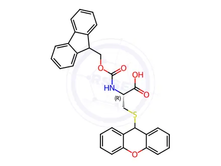 Chemical structure of Fmoc-S-xanthyl-L-cysteine