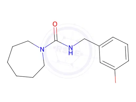 Chemical structure of N-(3-hydroxybenzyl)azepane-1-carboxamide