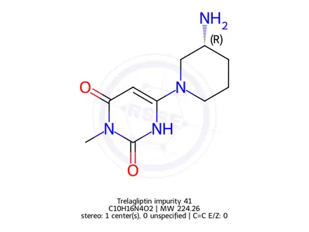 Chemical structure of Trelagliptin Impurity 175