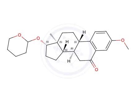 Chemical structure of 3-O-Methyl 6-Keto 17β-Estradiol 17-O-Tetrahydropyran
