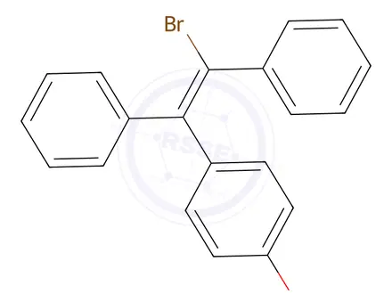 Chemical structure of (E,Z)-1-Bromo-1,2-diphenyl-2-(4-hydroxyphenyl)ethene