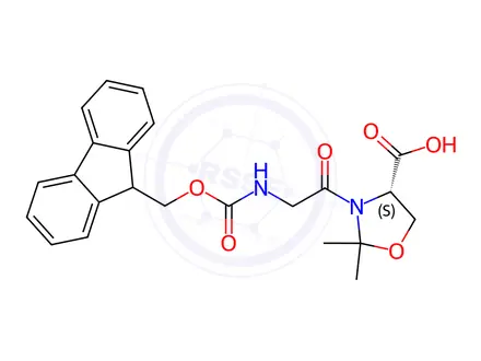 Chemical structure of Fmoc-glu(otbu)-thr(psi(me,me)pro)-OH