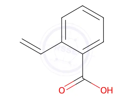 Chemical structure of vinylbenzoic acid