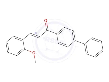 Chemical structure of (2E)-1-{[1,1'-Biphenyl]-4-yl}-3-(2-methoxyphenyl)prop-2-en-1-one