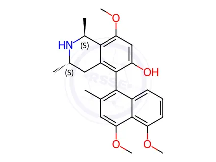 Chemical structure of ancistrocladine