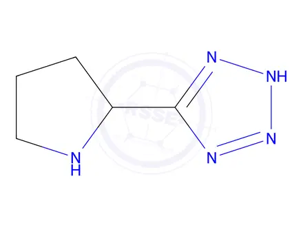 Chemical structure of 5-(pyrrolidin-2-yl)-2H-1,2,3,4-tetrazole