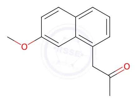 Chemical structure of 1-(7-Methoxy-1-naphthalenyl)-2-propanone
