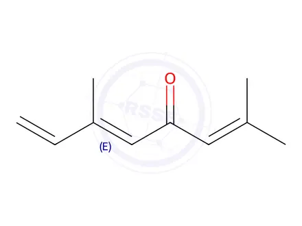 Chemical structure of (E)-Tagetenone