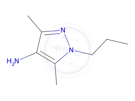 Chemical structure of 3,5-dimethyl-1-propyl-1H-pyrazol-4-amine hydrochloride