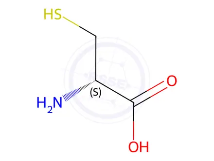 Chemical structure of D-Cysteine hydrochloride