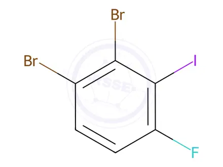 Chemical structure of Benzene, 1,2-dibromo-4-fluoro-3-iodo-