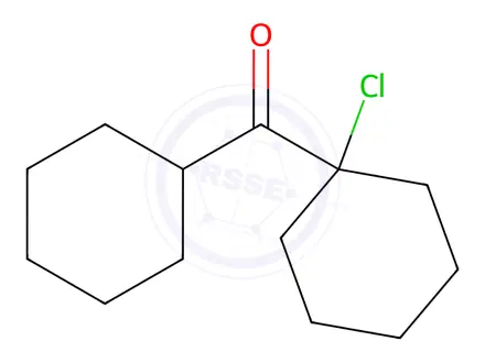 Chemical structure of (1-Chlorocyclohexyl)cyclohexyl-methanone