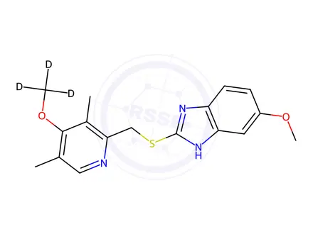 Chemical structure of Omeprazole sulfide-(4-methoxy-D3-Pyridine)
