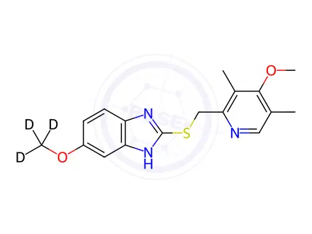 Chemical structure of Esomeprazole Sodium Impurity 3-d3 (Esomeprazole Sodium EP Impurity C-d3) (Omeprazole EP Impurity C-d3)