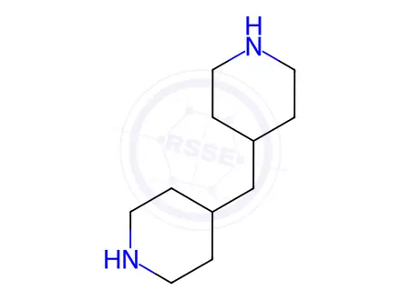 Chemical structure of Piperidine, 4,4'-methylenebis-