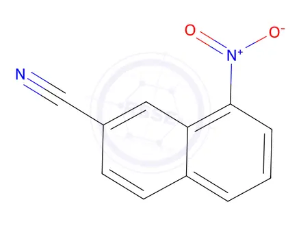 Chemical structure of 2-Cyano-8-nitronaphthalene