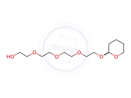 Chemical structure of Ethanol, 2-[2-[2-[2-[(tetrahydro-2H-pyran-2-yl)oxy]ethoxy]ethoxy]ethoxy]