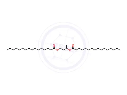 Chemical structure of Bishexadecanoic acid (1-methyl-1,3-propanediyl) ester