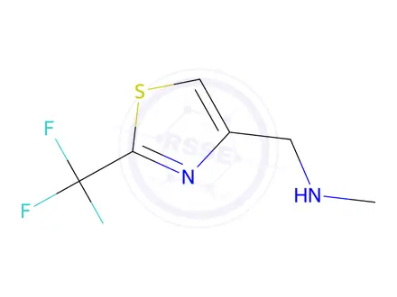 Chemical structure of N-Methyl-1-(2-(trifluoromethyl)thiazol-4-yl)methanamine