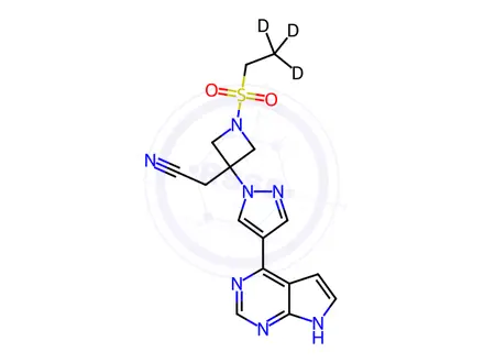 Chemical structure of Baricitinib-D3